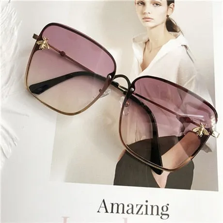 Oversize Square Women Celebrity Sunglasses