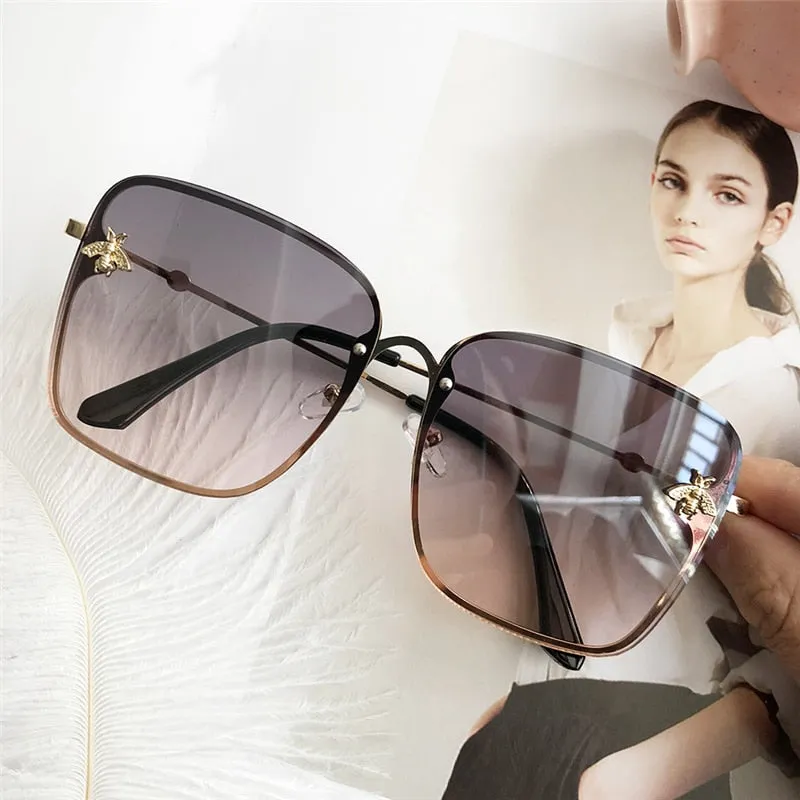 Oversize Square Women Celebrity Sunglasses
