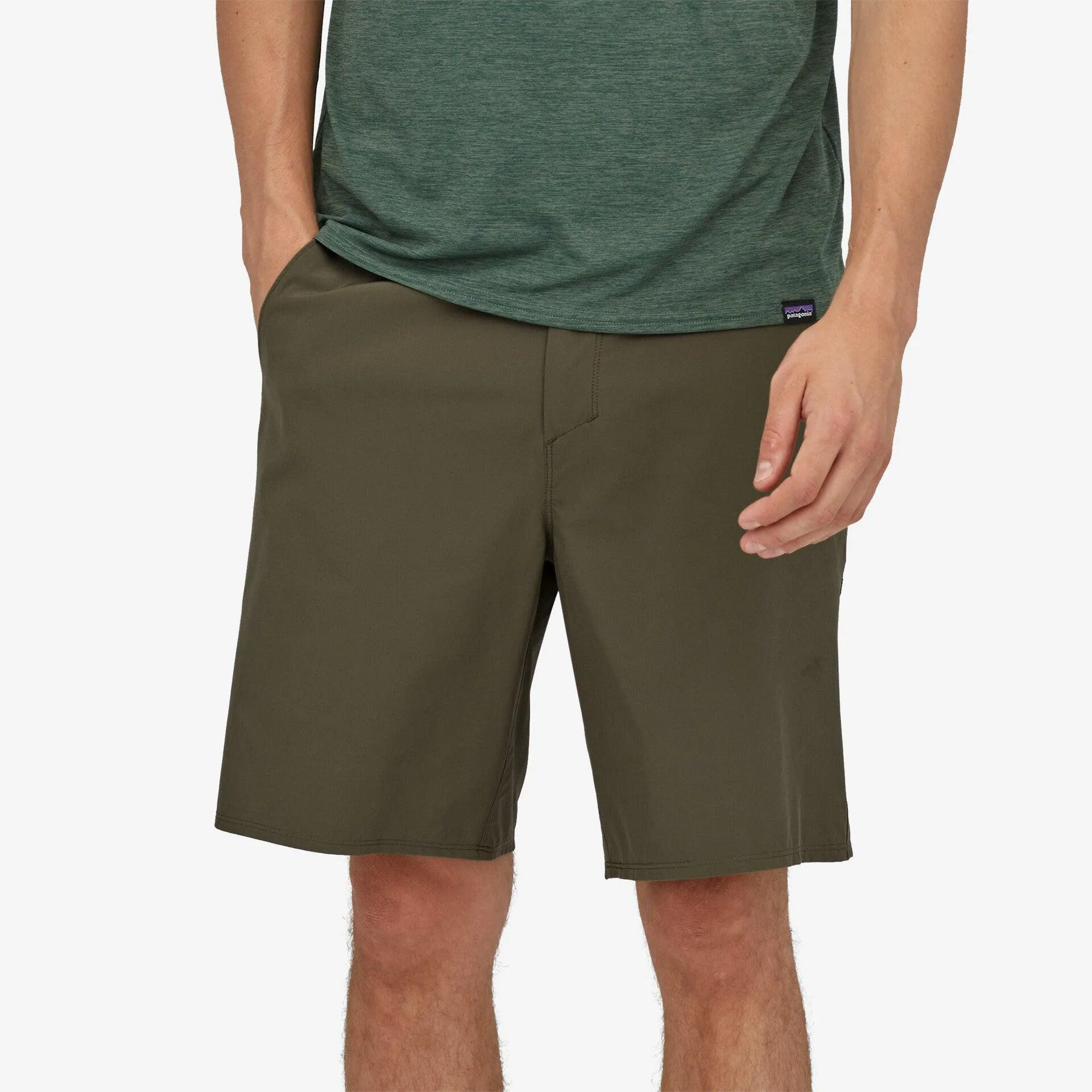 Patagonia Hydropeak Hybrid Walk Shorts - 19" Basin Green