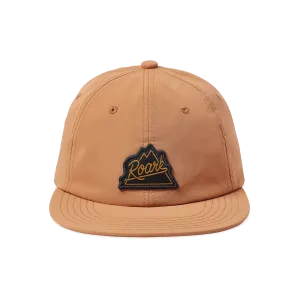 Peaking 6 Panel Snapback Hat - Copper