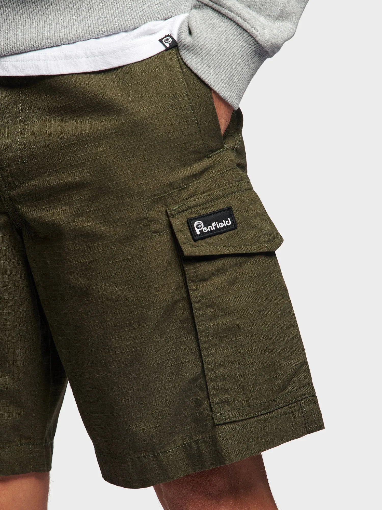 Penfield P Bear Cargo Shorts Forest Night