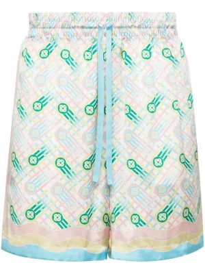 Ping Pong silk shorts
