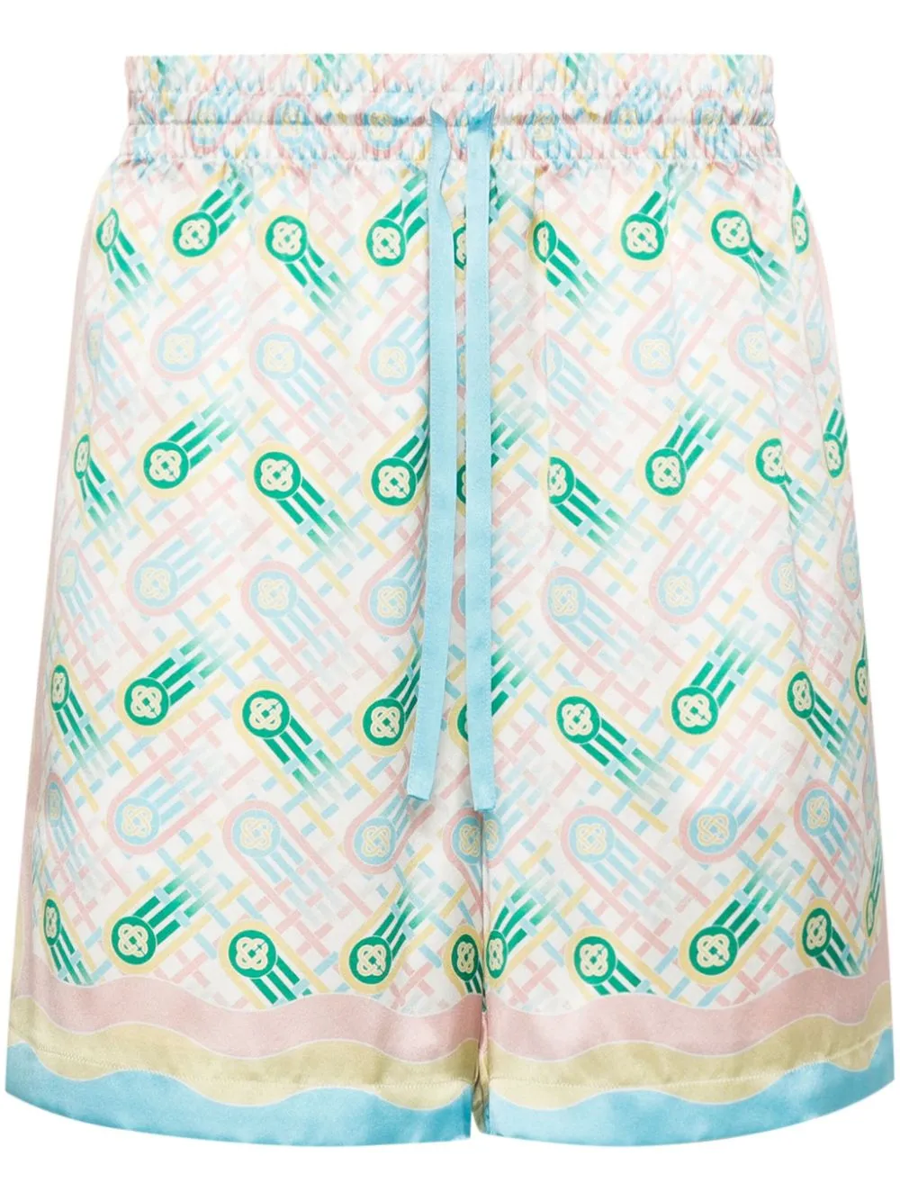 Ping Pong silk shorts