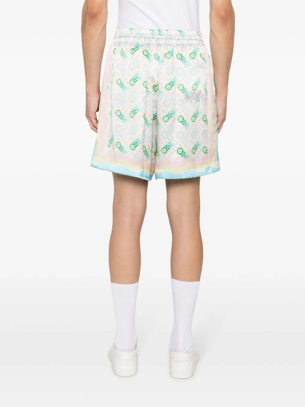 Ping Pong silk shorts