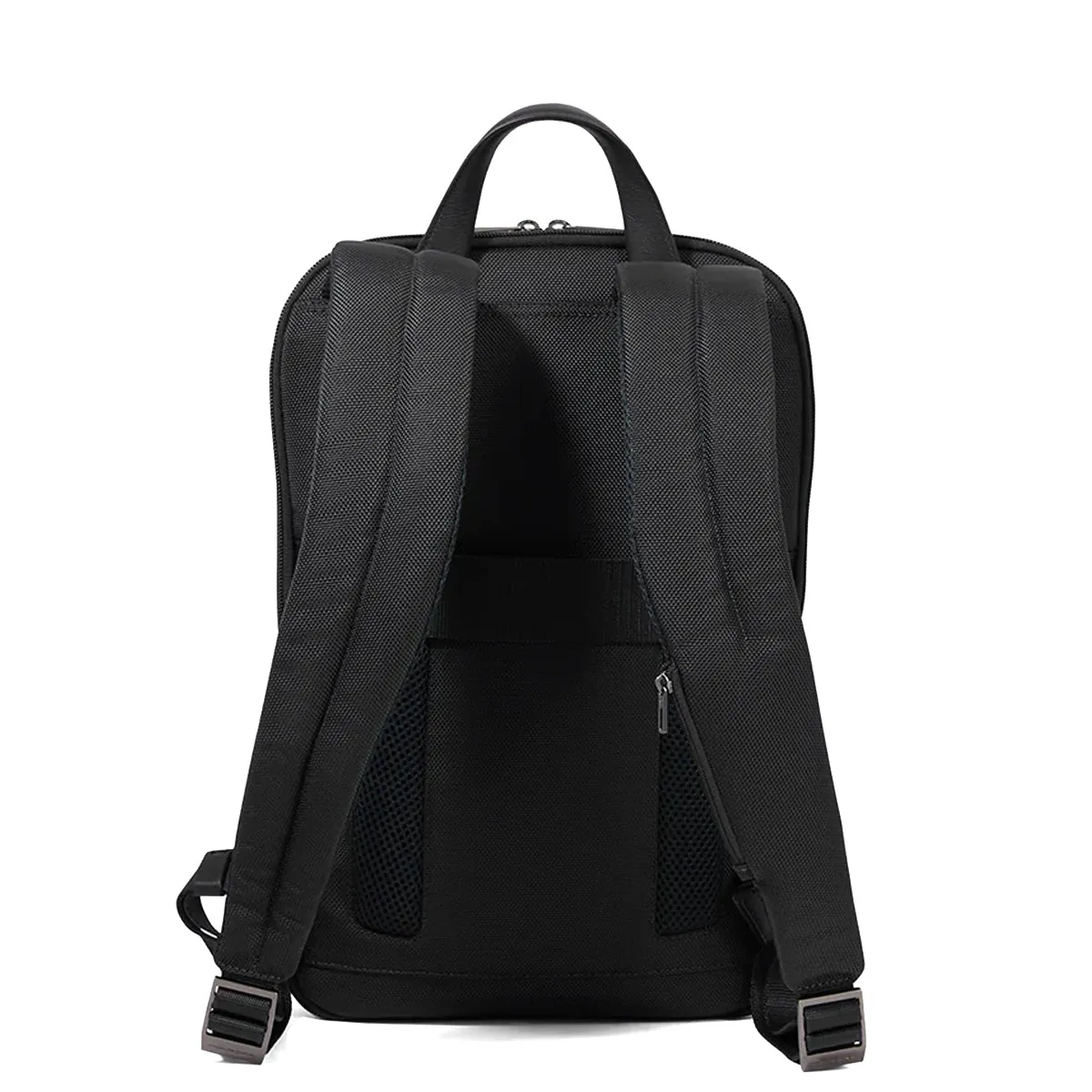 Piquadro - Zaino Sottile Porta PC Espandibile Brief 15.6 in tessuto riciclato - CA6384BR2 - NERO