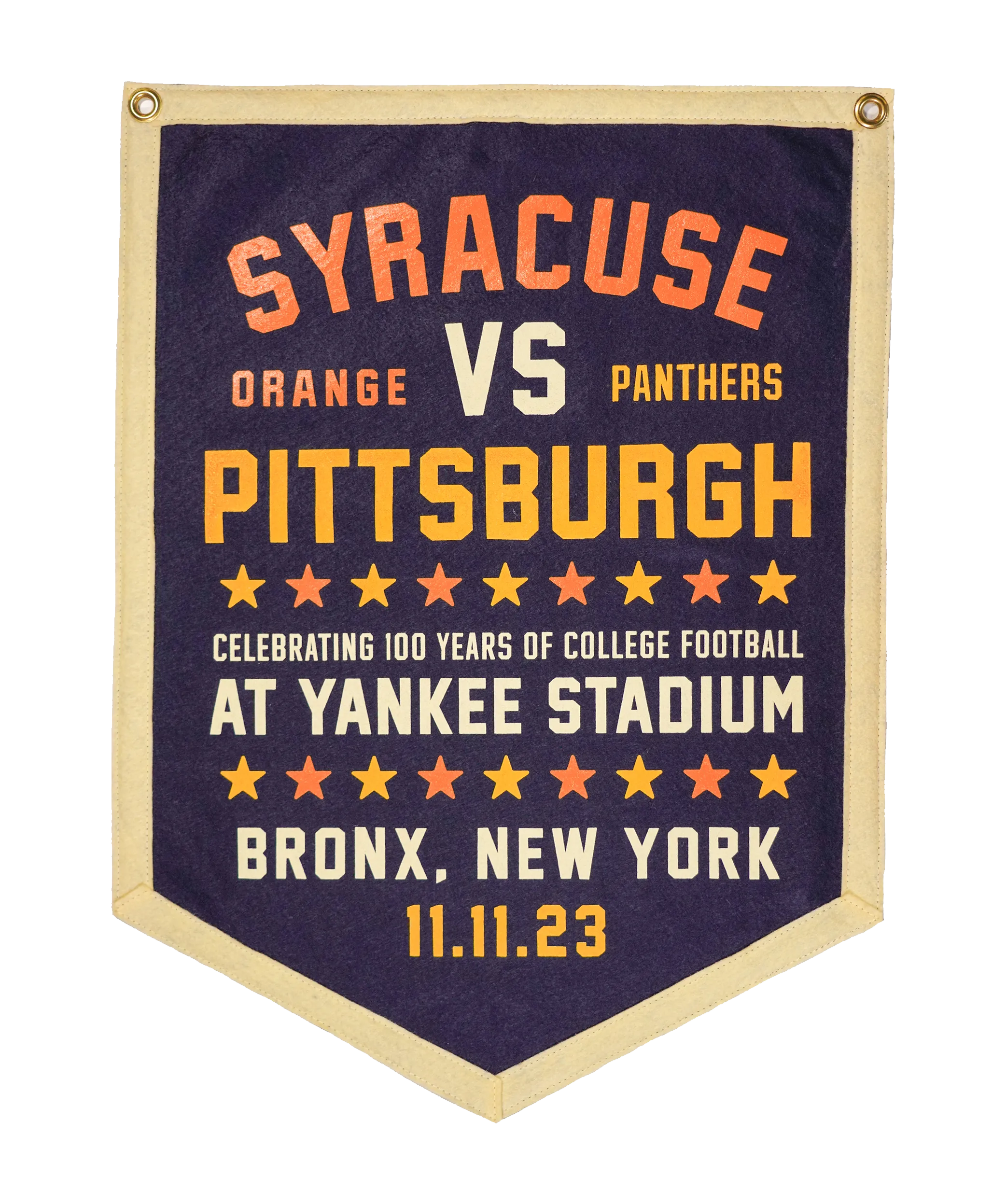 Pittsburgh vs Syracuse Commemorative Camp Flag