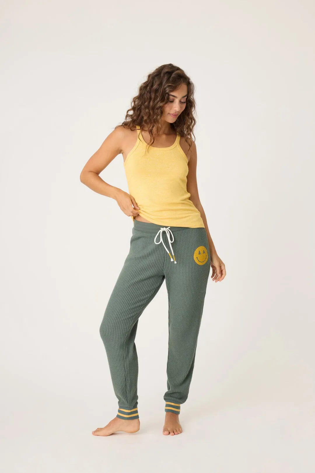 PJ Salvage Campfire Cozy Thermal Lounge Pant - Sage Leaf