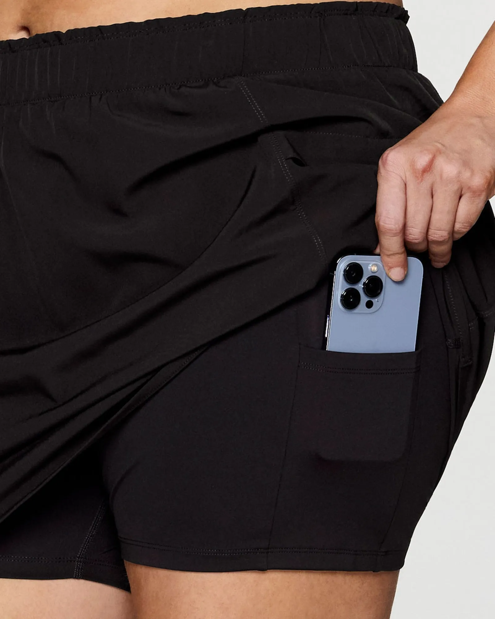 Plus On Course 19" Skort | Black