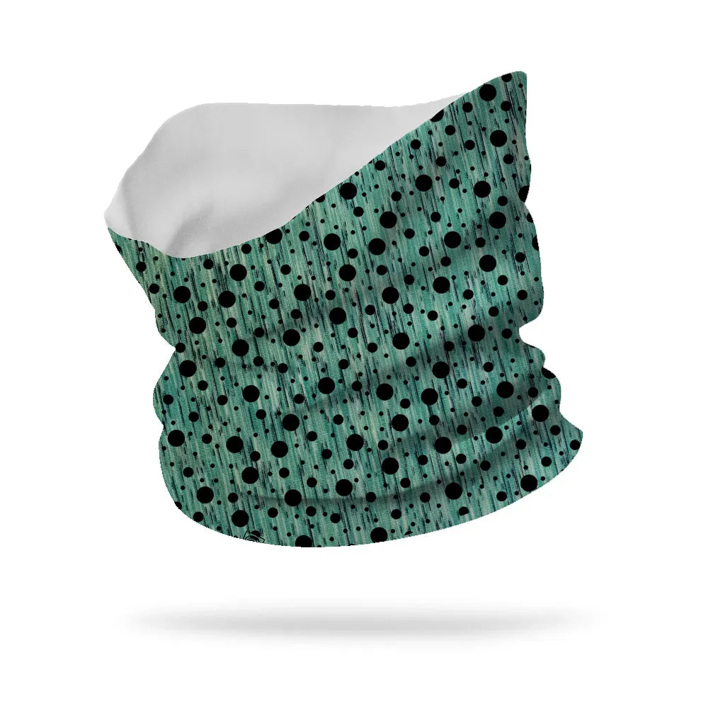 Polka Dot Overlay Neck Gaiter 12" Length