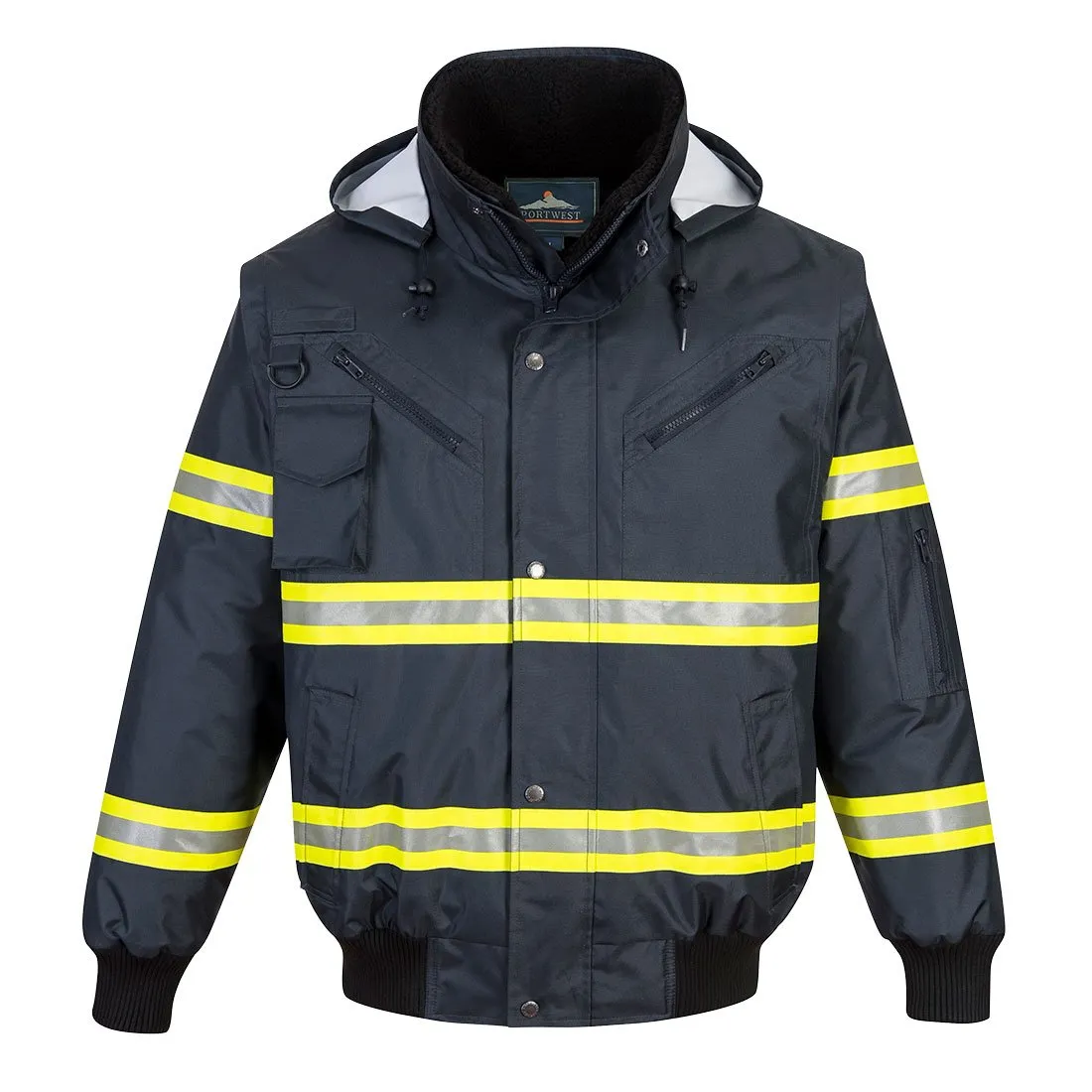 Portwest Iona Xtra 3-In-1 Bomber Jacket - Navy - Medium