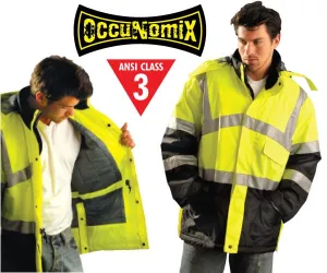Premium Reflective Parka - Lime - 3XL