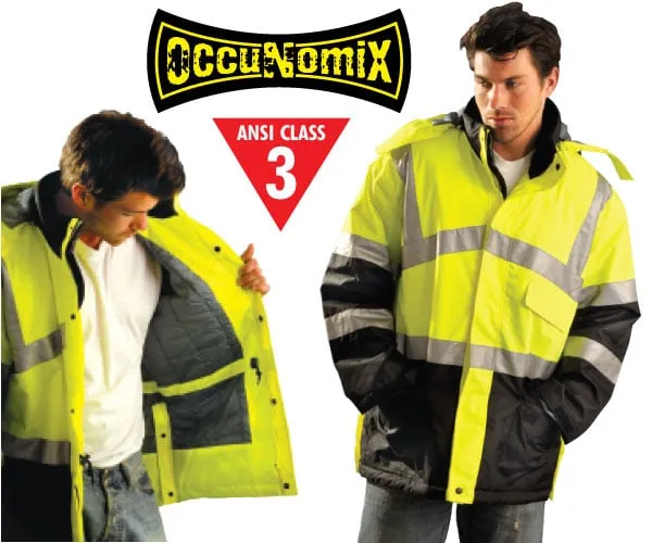 Premium Reflective Parka - Lime - 3XL