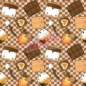 Printed Vinyl - Camp Fire Snacks