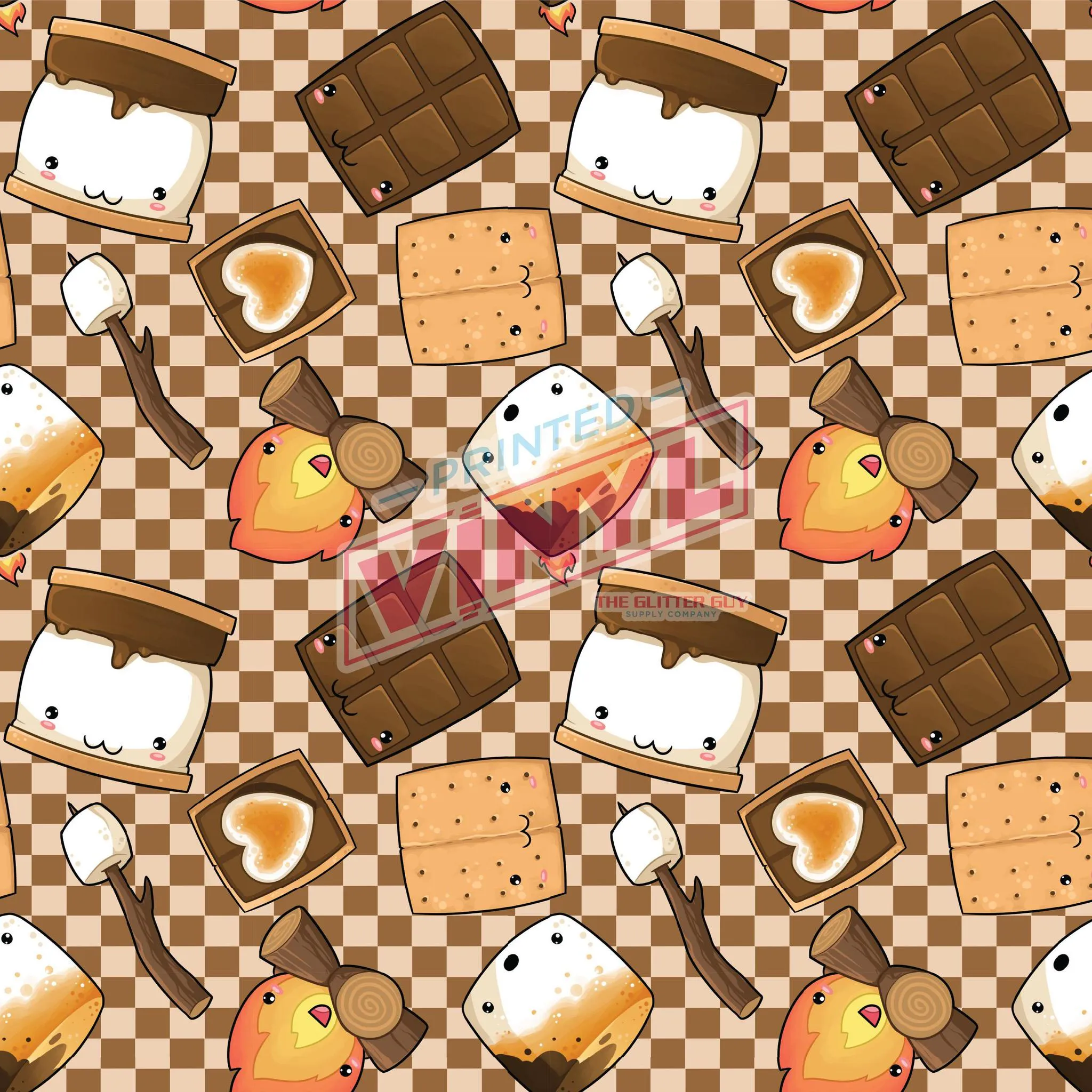 Printed Vinyl - Camp Fire Snacks
