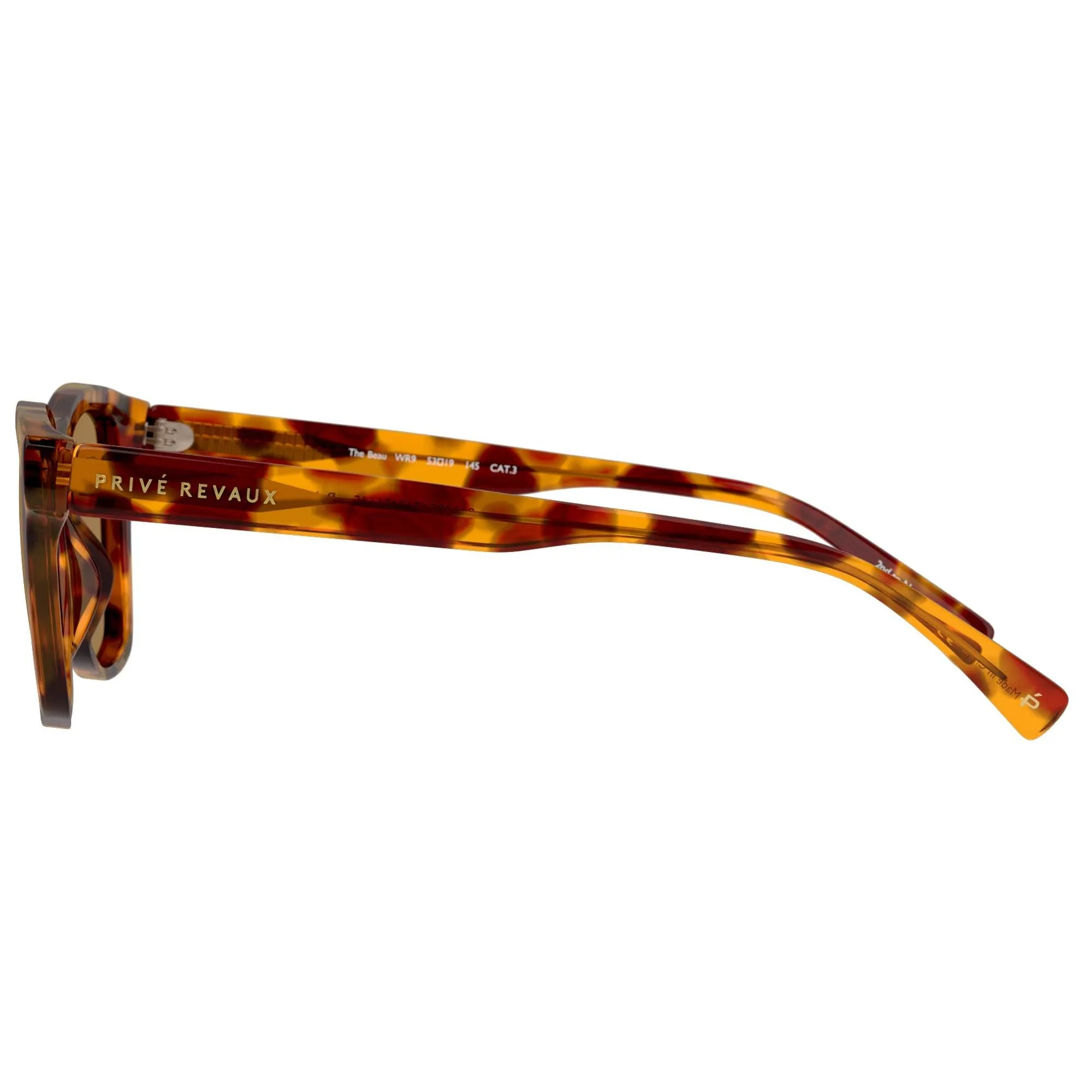 Prive Revaux Unisex Sunglasses - The Beau TAC Lens | The Beau Chestnut Brown Tort