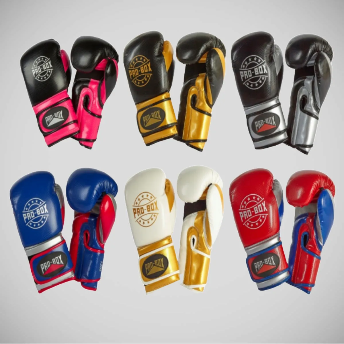 Pro-Box Champ Spar Boxing Gloves Black/Silver
