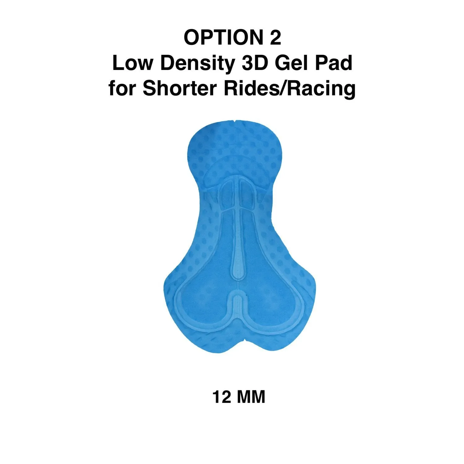 Pro Men’s Black Cycling Bib Shorts, with Two 3D Gel Pad Options