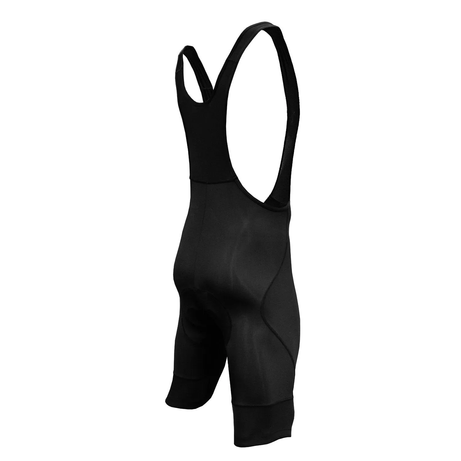Pro Men’s Black Cycling Bib Shorts, with Two 3D Gel Pad Options