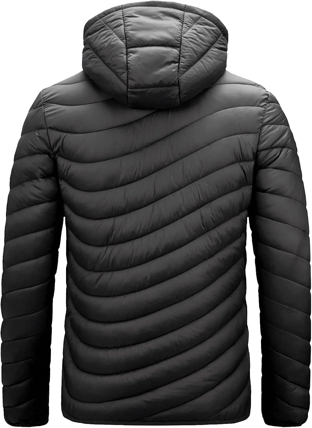 Puffer Jacket for Teen Boys Thicken Long Sleeve Winter Coat Classic Running Rain Jacket with Pockets Down Parka Jacket