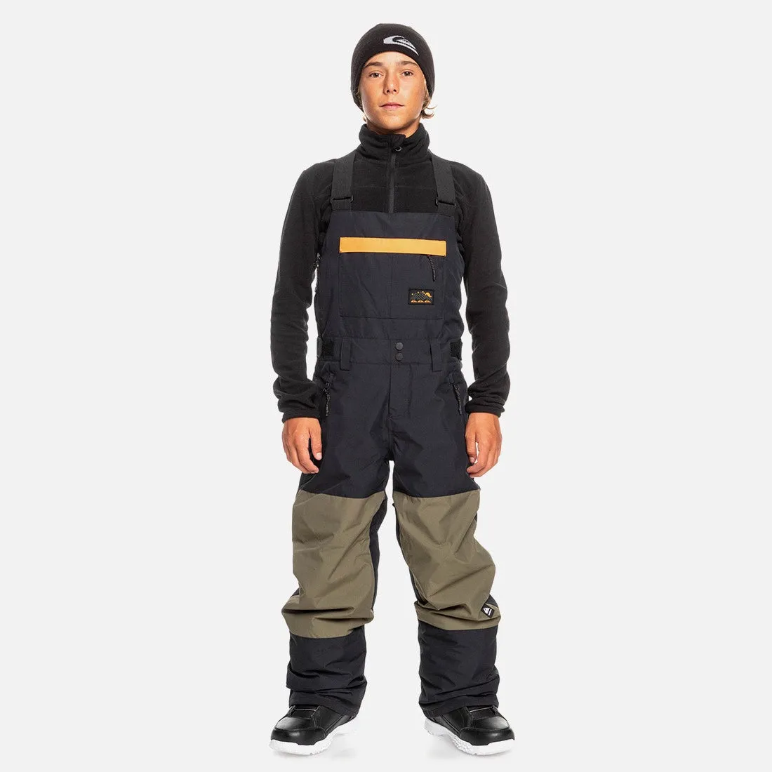 QUIKSILVER Mash Up Youth Bib Pant 2023 - True Black