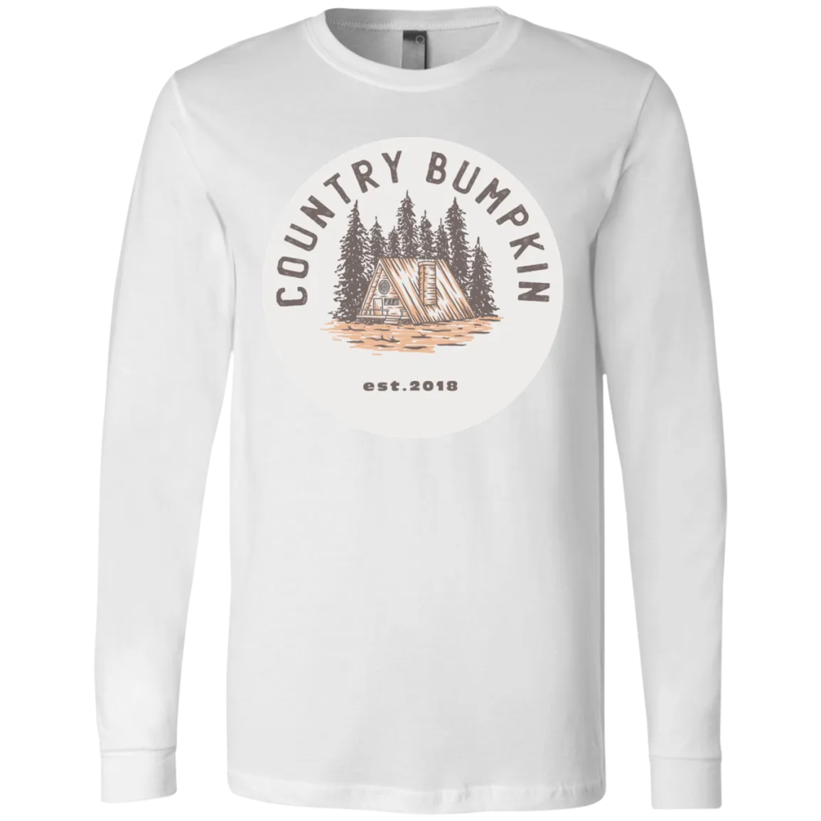 "Country Bumpkin" Cottage Est 2018 3501 Men's Jersey LS T-Shirt