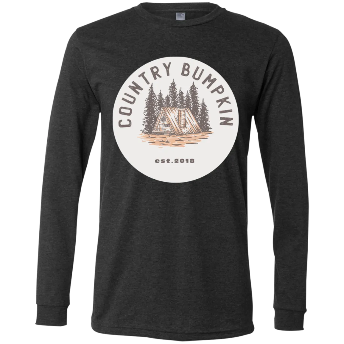 "Country Bumpkin" Cottage Est 2018 3501 Men's Jersey LS T-Shirt
