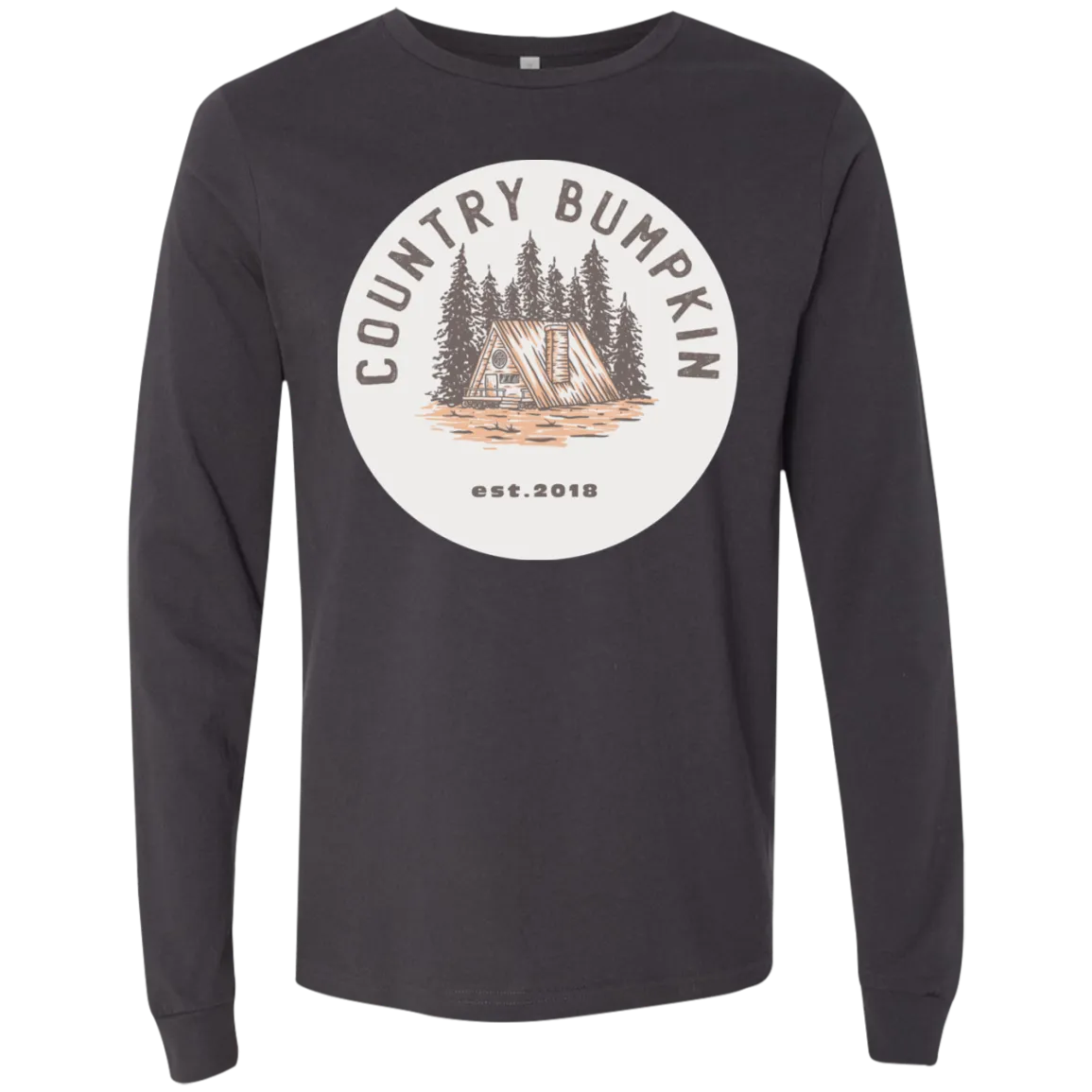 "Country Bumpkin" Cottage Est 2018 3501 Men's Jersey LS T-Shirt