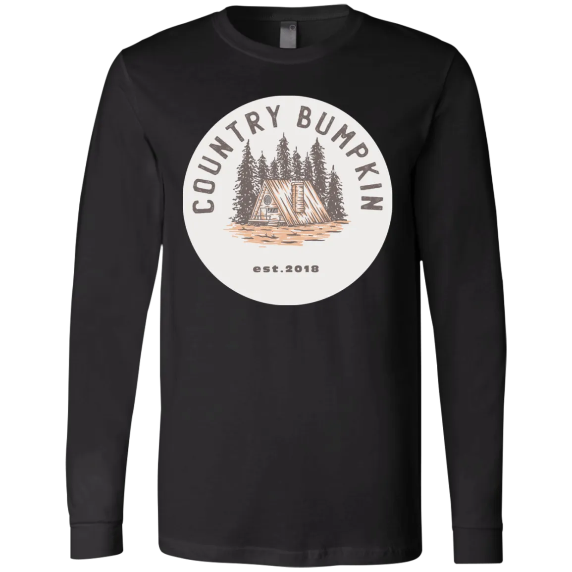 "Country Bumpkin" Cottage Est 2018 3501 Men's Jersey LS T-Shirt
