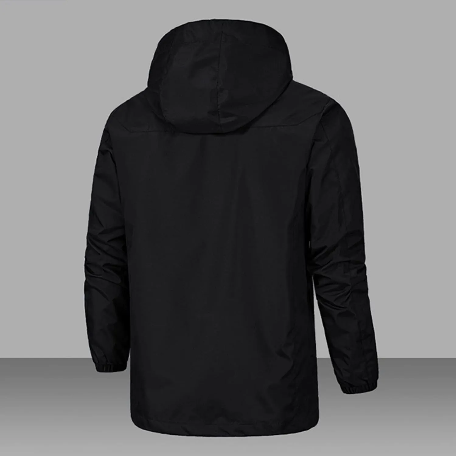Rain Jacket For Men Comfy Lightweight Active Water Resistant Hooded Rain Jacket Outdoor Cycling Rain Gear for Leisure