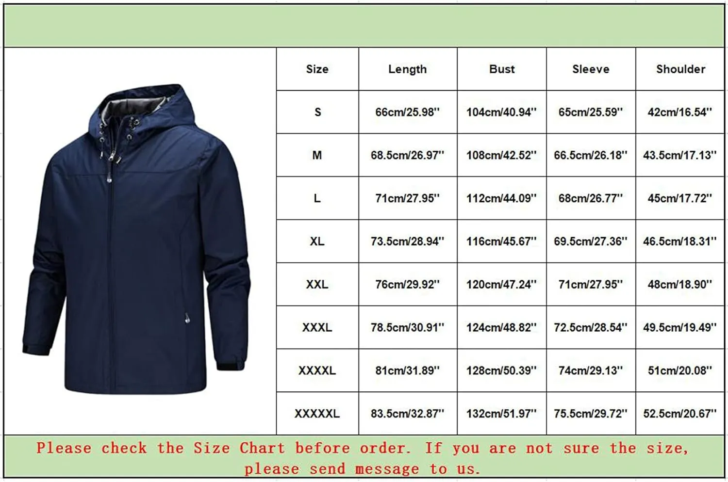 Rain Jacket For Men Comfy Lightweight Active Water Resistant Hooded Rain Jacket Outdoor Cycling Rain Gear for Leisure