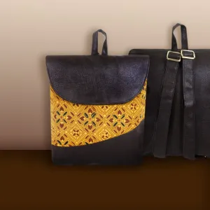 Rangoli Block-printed Backpack