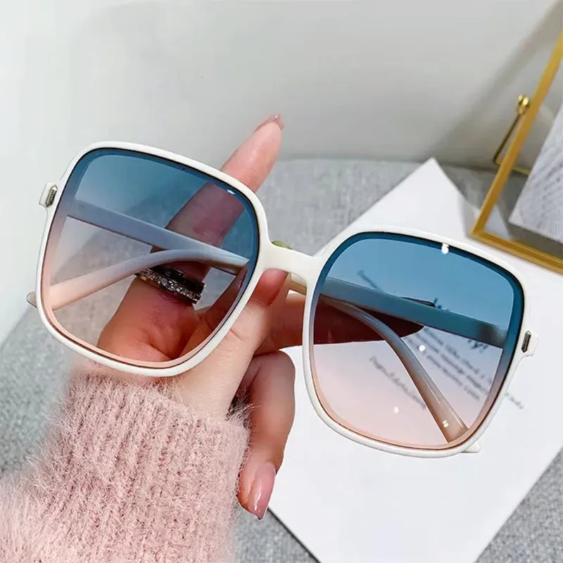 Rectangle Square Eyewear Women's UV400 Sunglasses