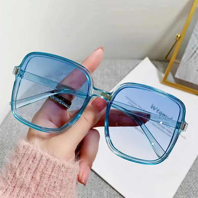 Rectangle Square Eyewear Women's UV400 Sunglasses