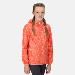 Regatta Kids Printed Lever Jacket -NEON PEACH