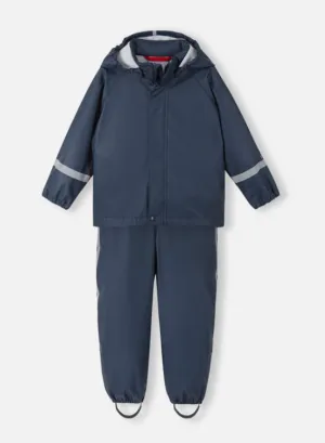 REIMA Waterproof Rain Jacket & Rain Pants Set - Tihku - Navy
