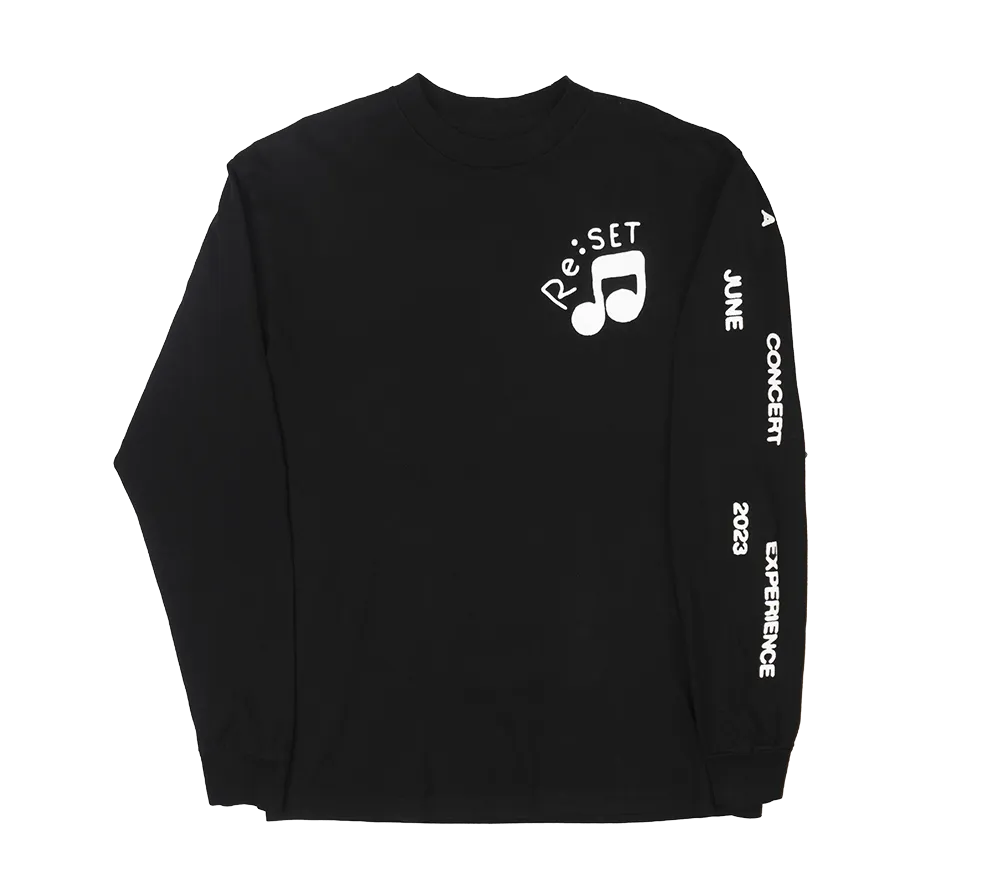 RE:SET MUSIC MAN LONG SLEEVE SHIRT BLACK