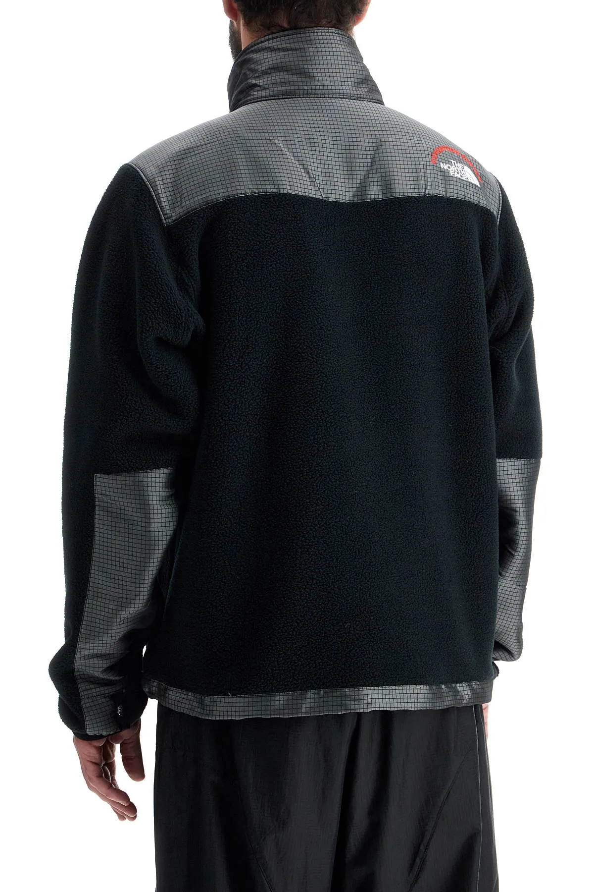 retro denali fleece sports jacket. NF0A88XH TNF BLACK/MOONSTONE GRE