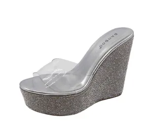 Rhinestone Wedge Sandals  Chosen-34  BAMBOO