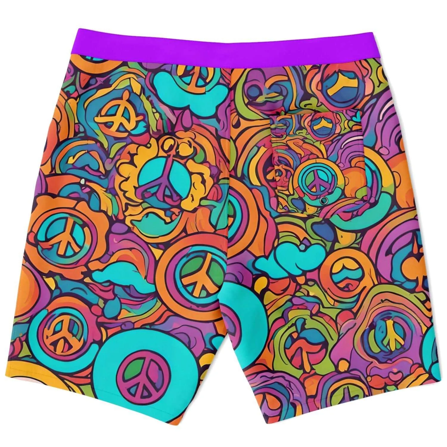 Rip Tide Customizable Board Shorts - Peace Dude