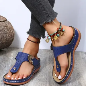 Roman Ladies Casual Wedges Flip Flops