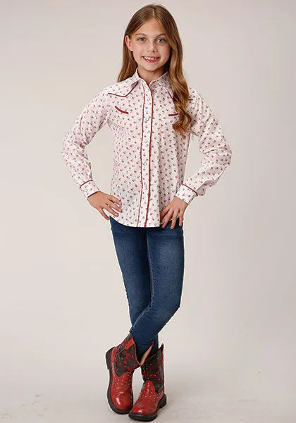 Roper Girls Long Sleeve Shirt Style 01-080-0086-3057