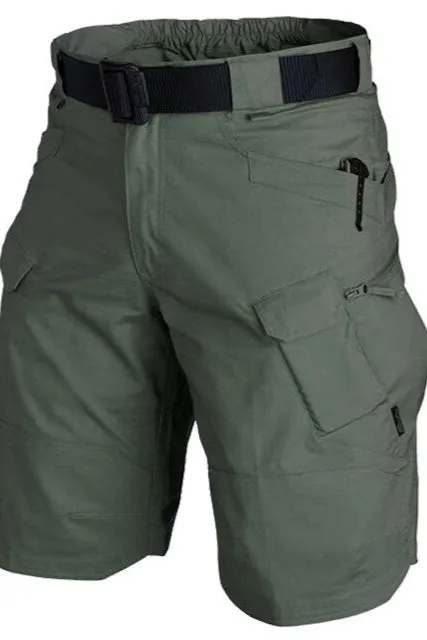S-5XL Plus Size Mens Waterproof Tactical Hiking Camping Cargo Shorts