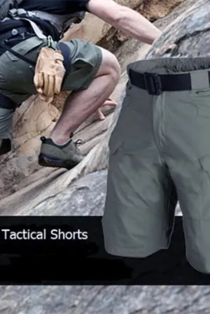 S-5XL Plus Size Mens Waterproof Tactical Hiking Camping Cargo Shorts