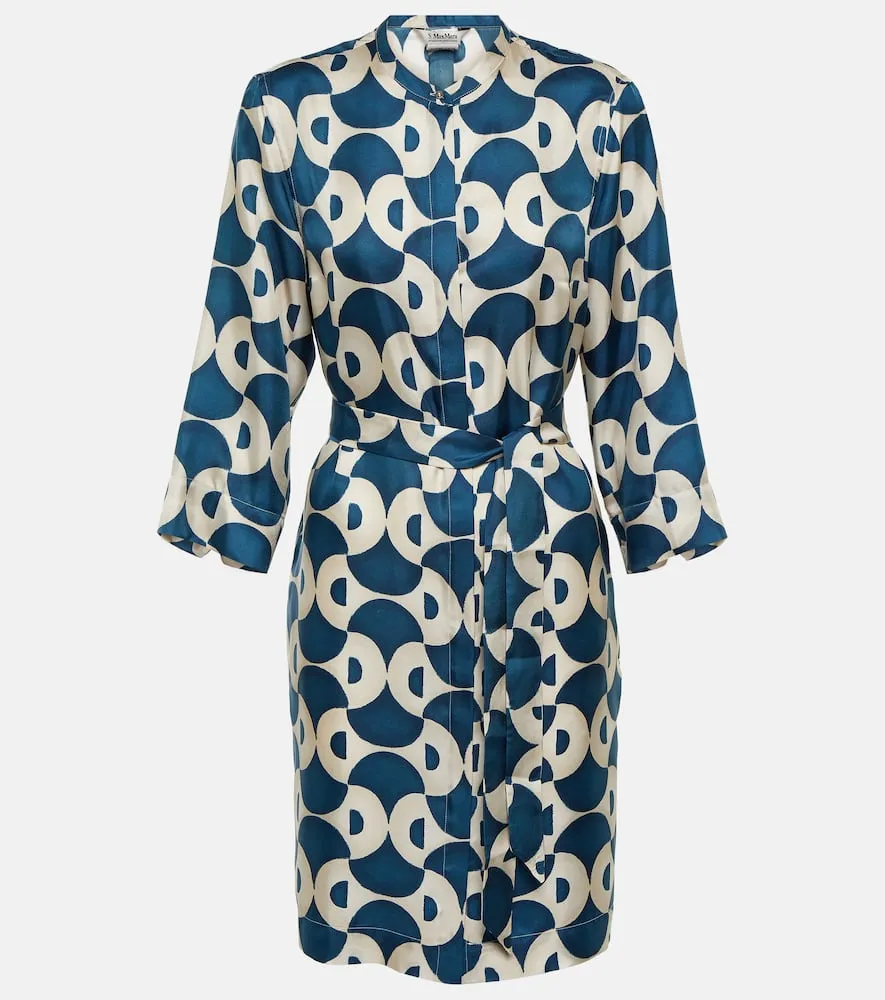 'S Max Mara Timek printed silk jacket
