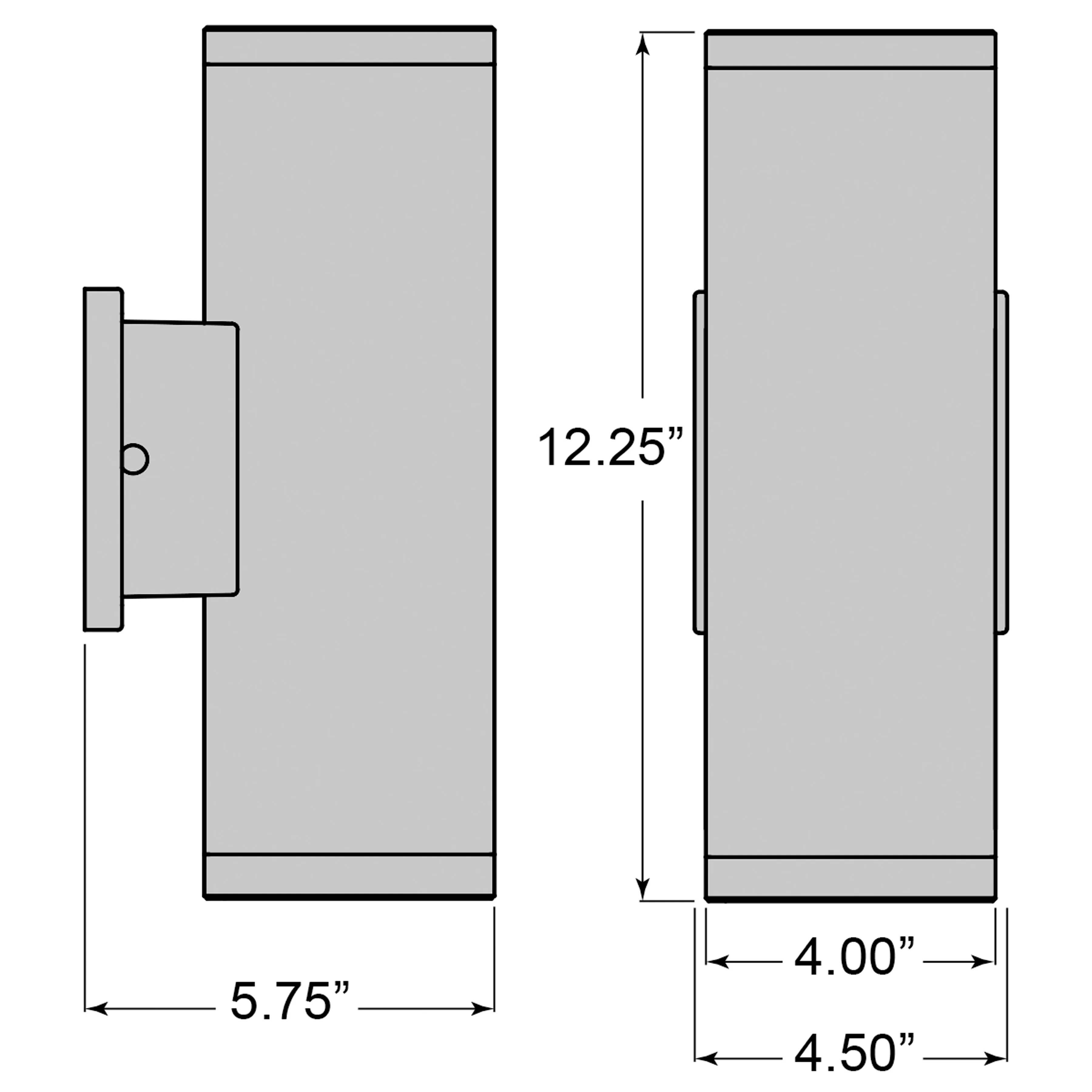 Sandpiper Bi-Directional Outdoor LED Wall Mount Sconce Light