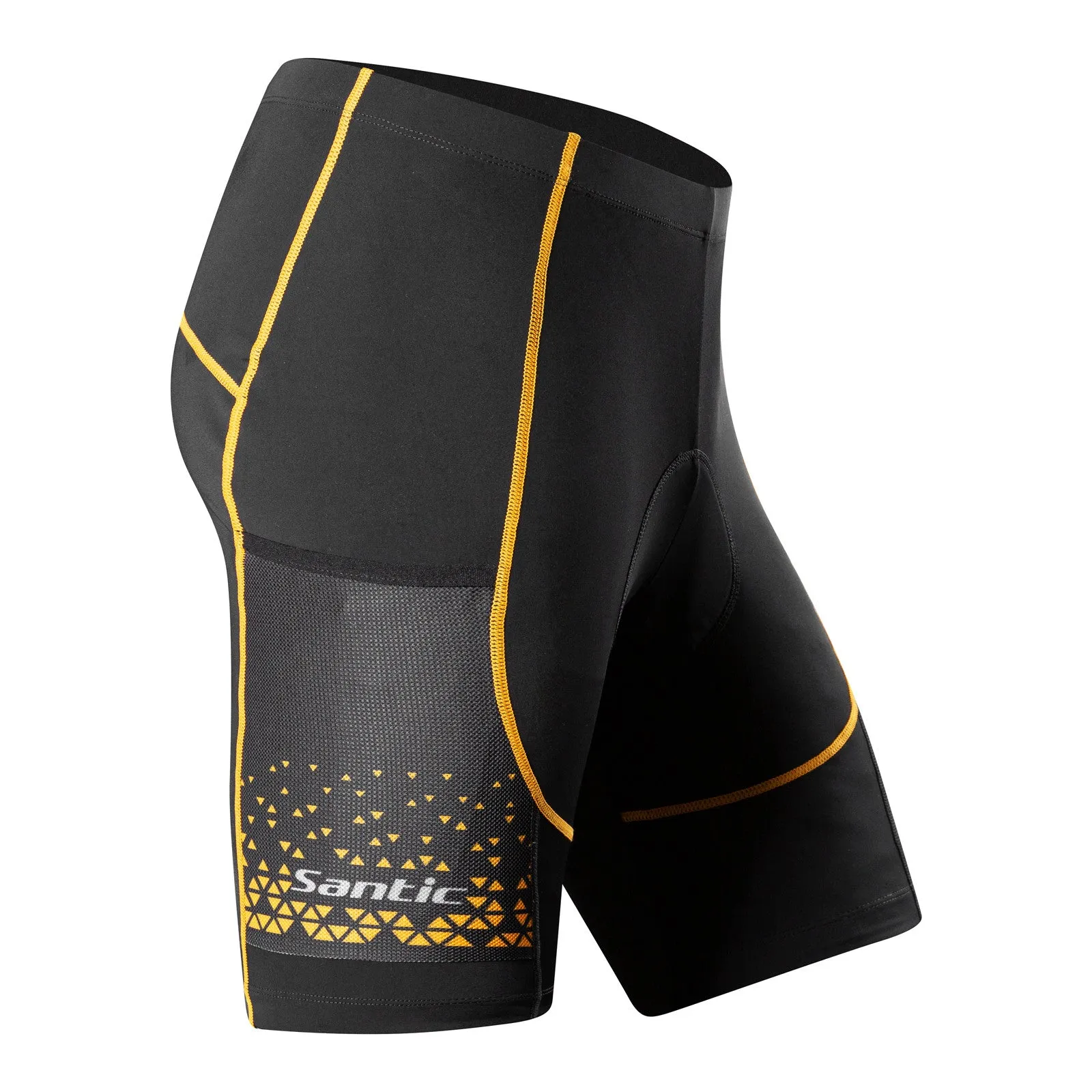 Santic Cloud Edge Yellow Padded Men’s Cycling Shorts
