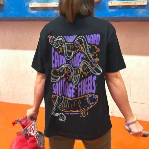 Sausage Fingers Climbing T-Shirt - Black