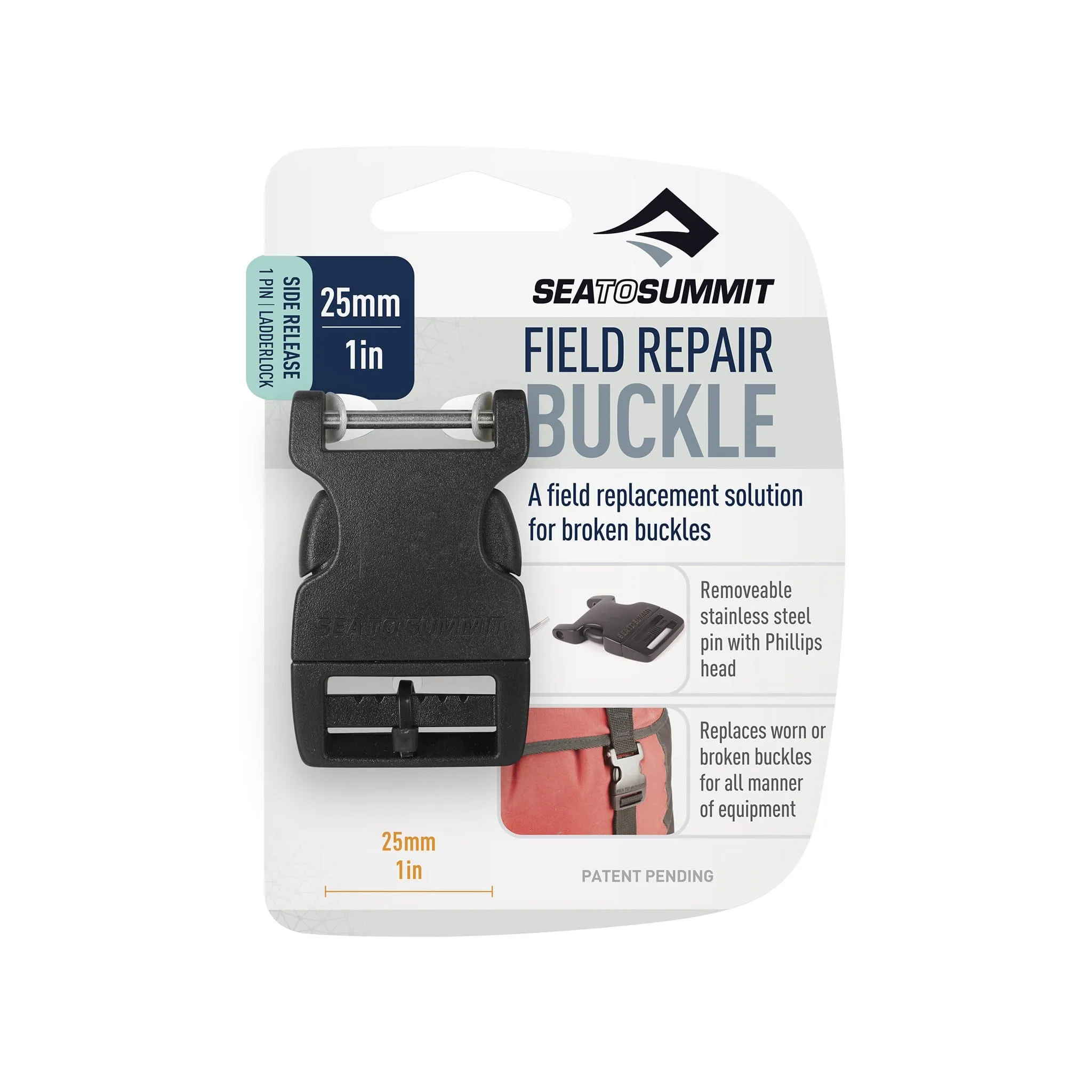 Sea to Summit Side Release Field Repair Buckle With Removable Pin