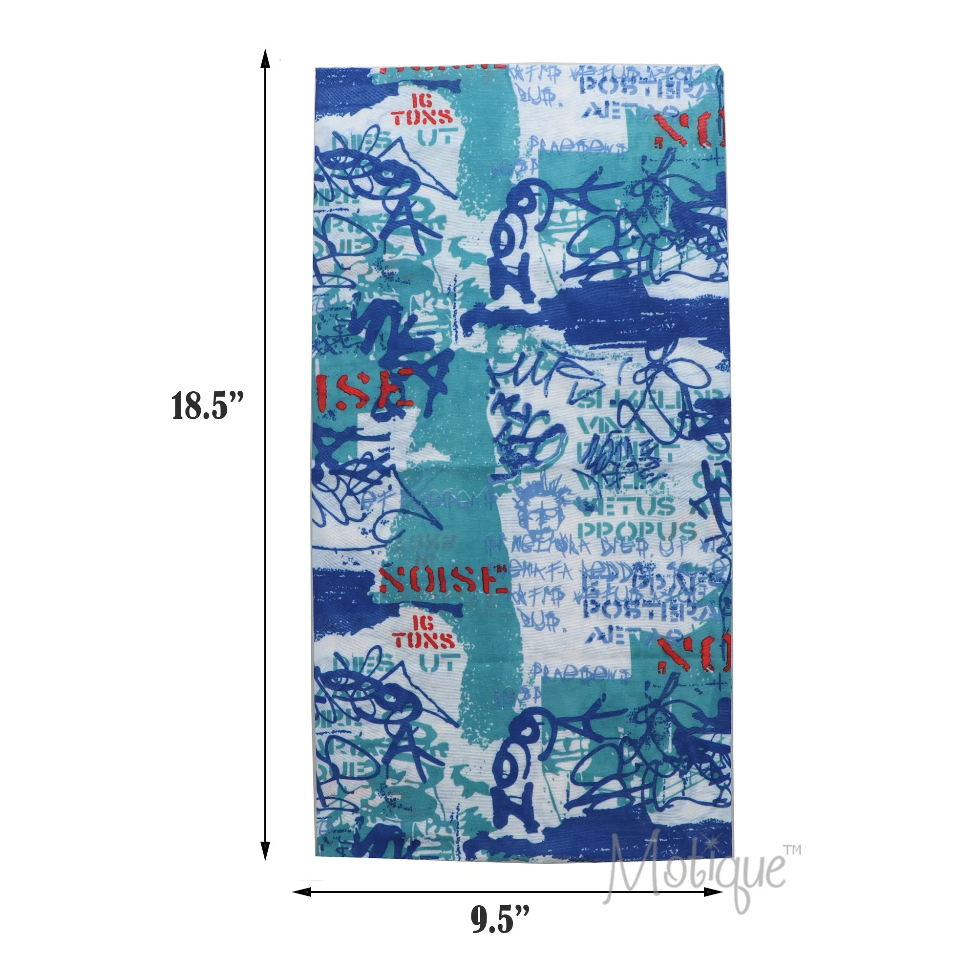Seamless Blue Face Mask Neck Gaiter