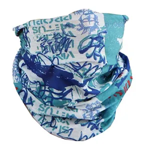 Seamless Blue Face Mask Neck Gaiter